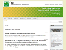 Tablet Screenshot of dgsuchtmedizin.de